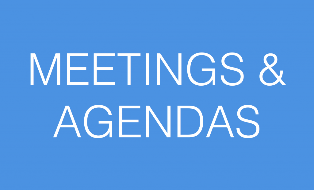 Meetings & Agendas