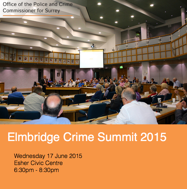 Surrey Police and Crime Commissioner holds Crime Summit in Elmbridge