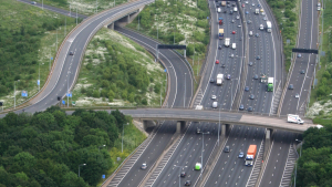 M25 motorway from above