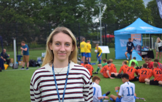 Deputy Commissioner Ellie Vesey Thompson at outside sport event in Surrey