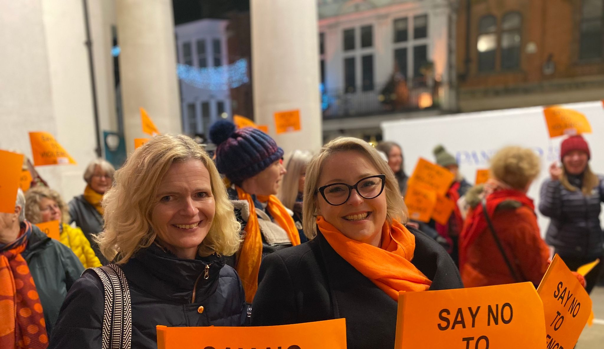 Police and Crime Commissioner Lisa Townsend at a Zonta women's rights march