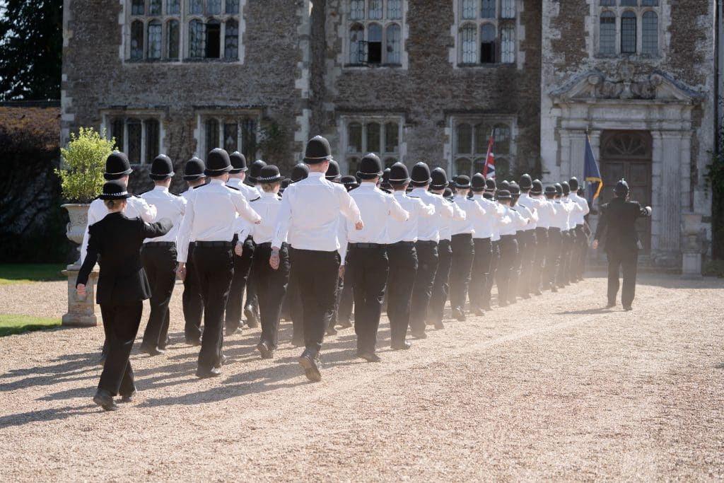 Surrey Police Officers on ceremonial parade