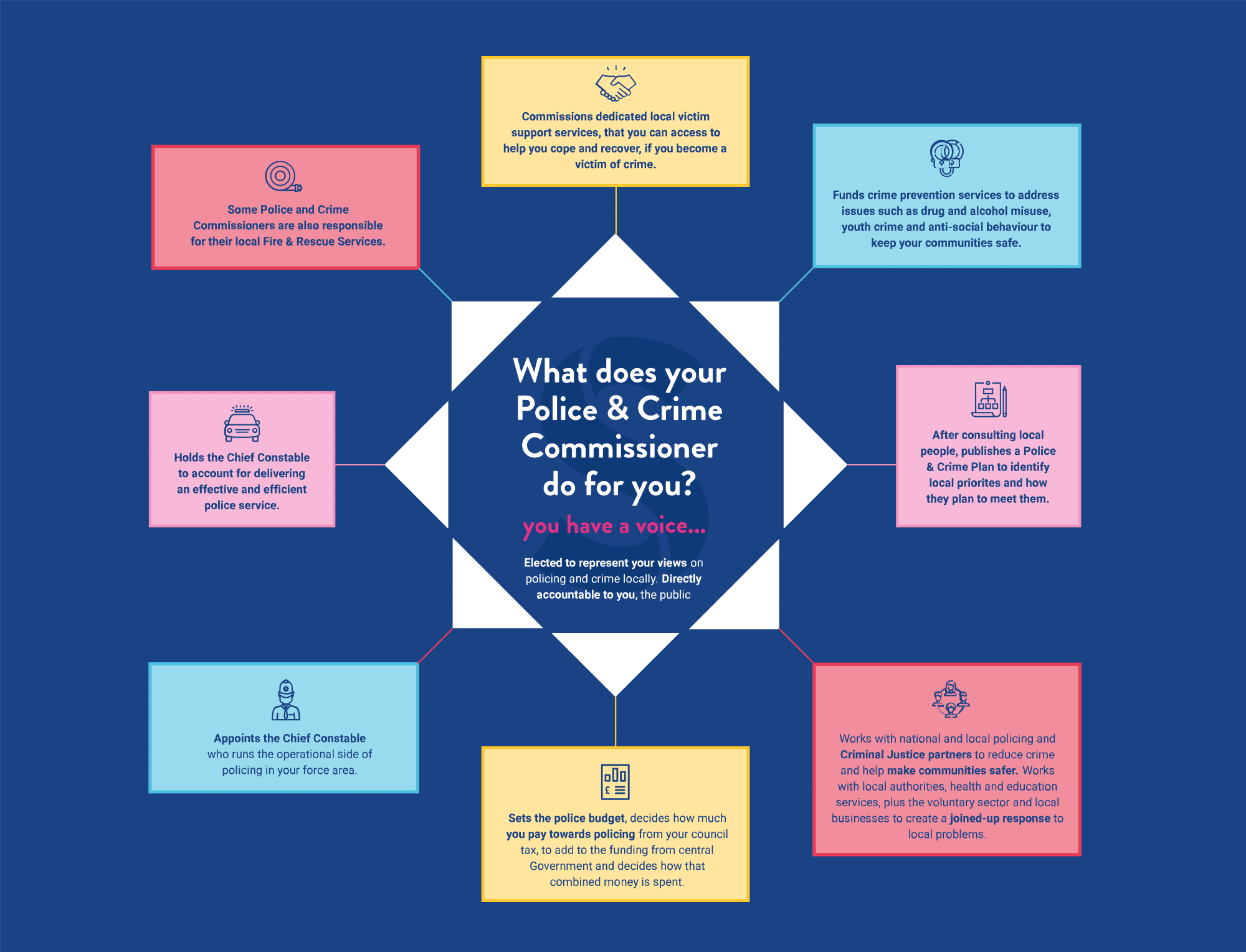 Commissioner's roles and responsibilities