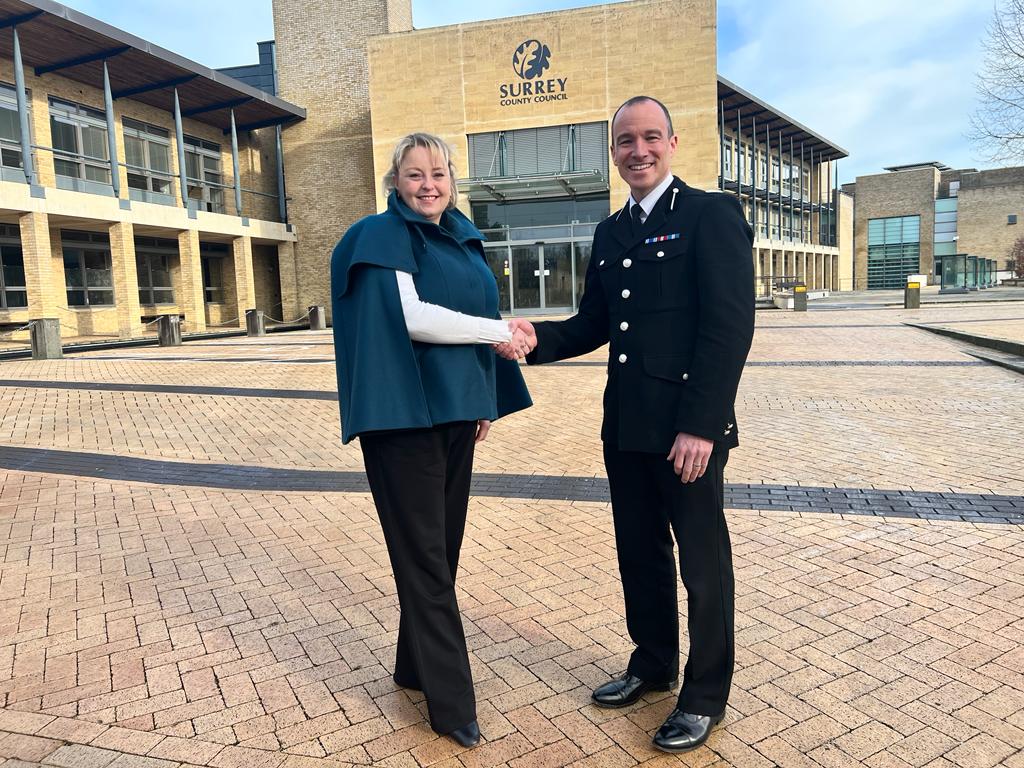 Police and Crime Commissioner Lisa Townsend and Chief Constable Tim De Meyer